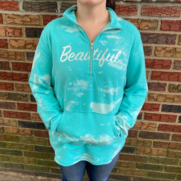 NY&company long sleeve pull over beautiful tie dye - Picture 2 of 11